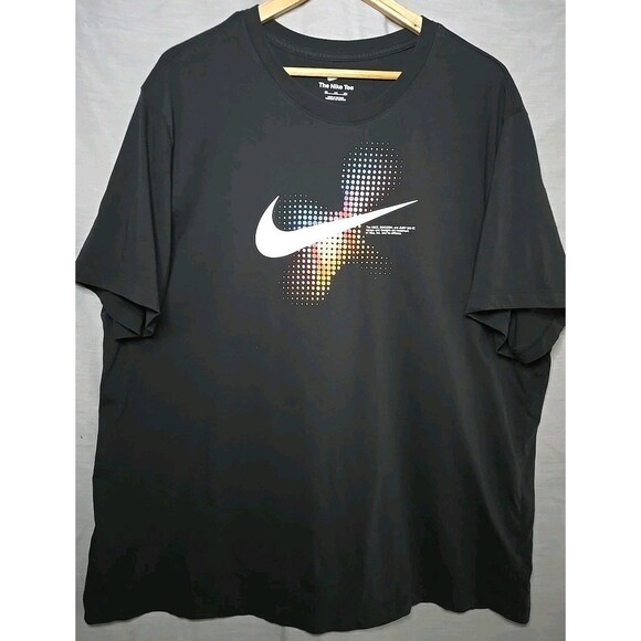 The Nike Tee T-Shirt Swoosh Just Do It, Men's Sz 3XL, Black - Picture 1 of 9